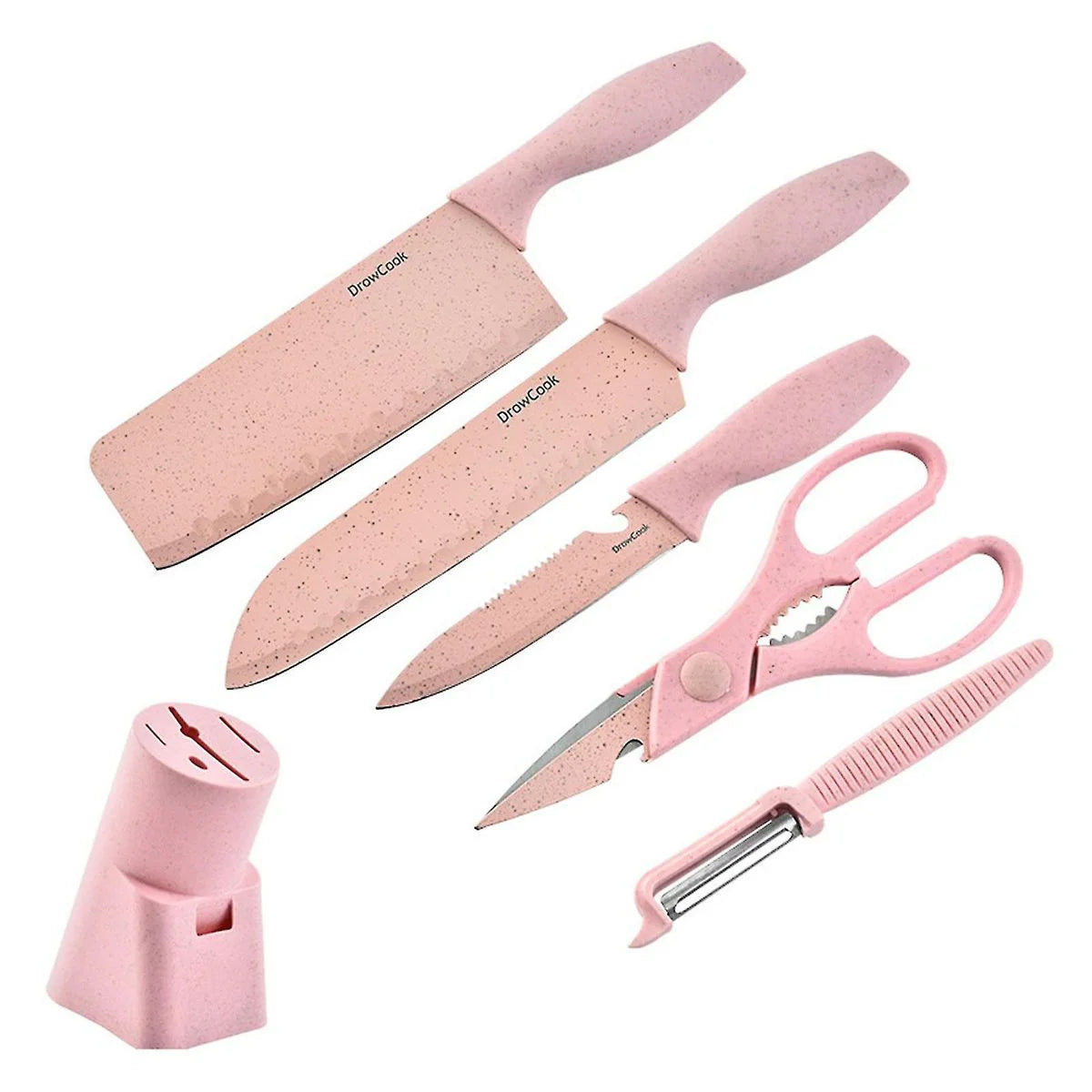 Pastel 6pcs Corrugated Kitchen knife set