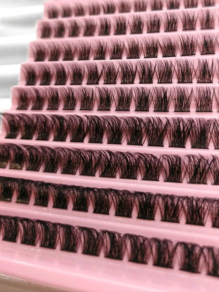 DIY Lash Extension Kit – 120PCS D-Curl Lash Cluster Set