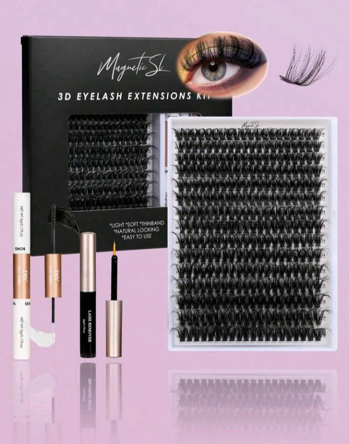 Fluffy DIY Lash Clusters Kit – 300PCS 3D Volume Lash Set