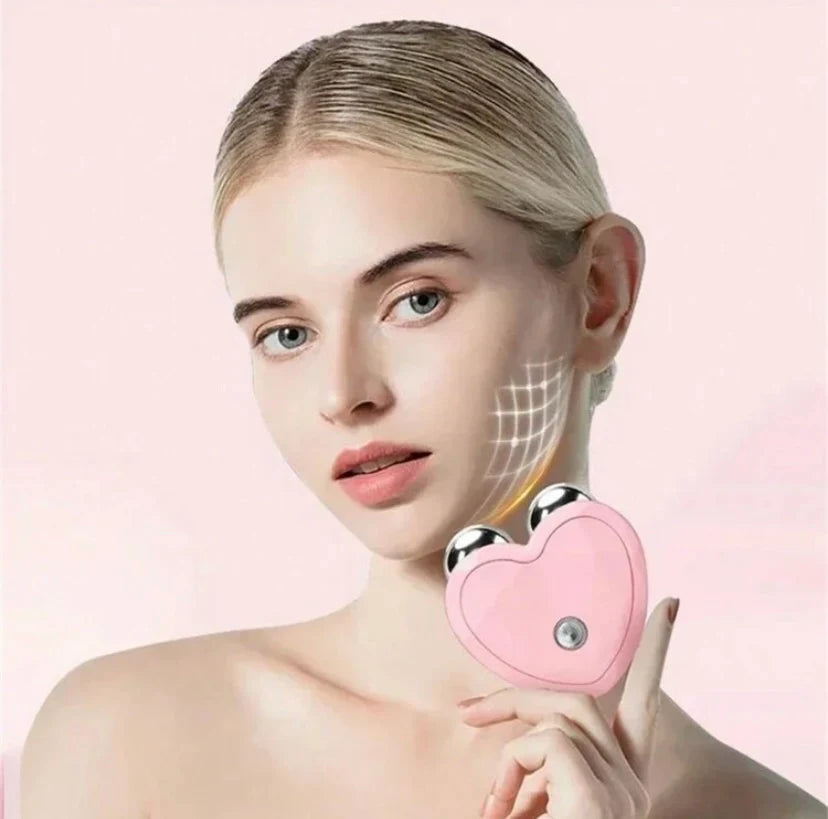 Electric EMS Facial Massager – Microcurrent Facial Lifting & Sculpting Roller