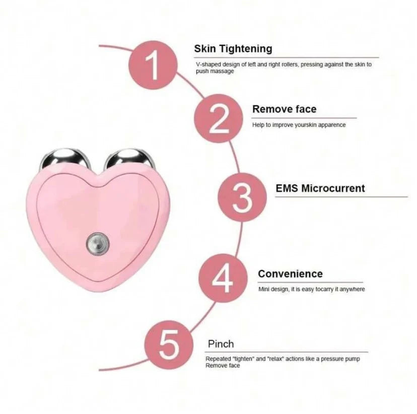 Electric EMS Facial Massager – Microcurrent Facial Lifting & Sculpting Roller