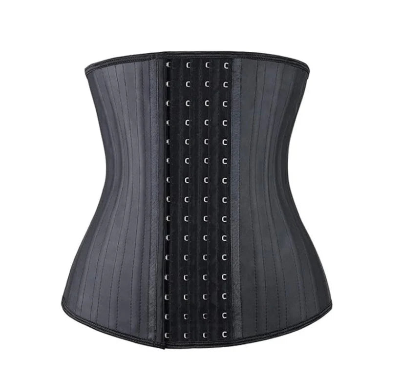 Steel bone latex waist trainer belly slimming