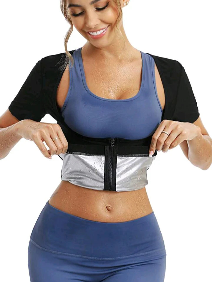 Short Sleeve Body Shaping Fitness Tight Suit